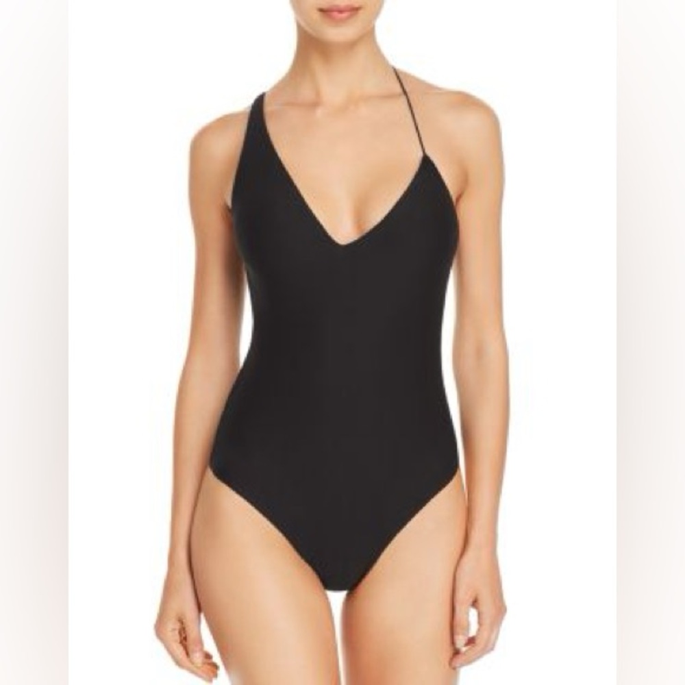 ALIX NYC Bijou asymmetric strap Bodysuit Black size large NWT sexy
